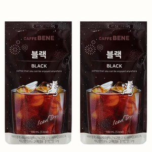 카페베네 커피파우치 블랙, 190ml, 150개