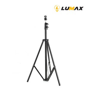LUMAX 3단 멀티 삼각 알루미늄 스탠드 LT190, 블랙, 1개