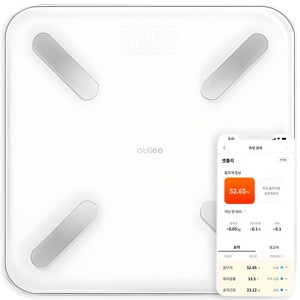 앳플리 T8 스마트 체성분 체중계, T8scale, 화이트, 1개