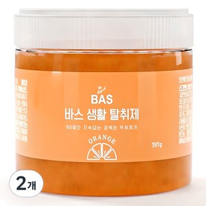 BAS 생활 오렌지 탈취제 본품, 397g, 2개