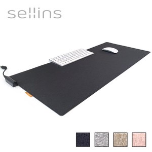 셀인스텍 DC온열 데스크패드 SE-M800 발열 마우스 장패드, 1개, 블랙