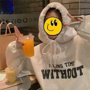 남녀공용 WITHOUT 단체 커플 학생 후드티셔츠