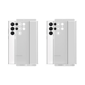갤럭시S22 울트라 기스 지문방지 후면 보호필름 2매+부착액 SM-S908N