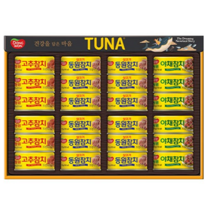 동원 참치 선물세트 O-24호 + 부직포백, 1세트