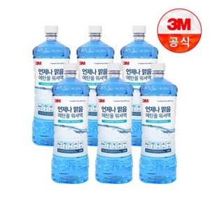 쓰리엠 언제나맑음 에탄올 워셔액, 1.8L, 6개