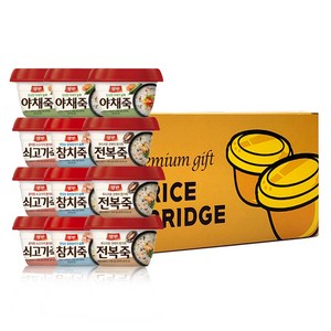 올따옴) 동원 용기죽 선물세트 쇠고기3+야채3+참치3+전복3, 1세트, 287.5g