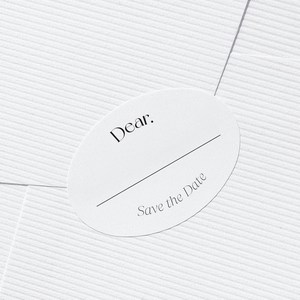 결혼식 청첩장 봉투 스티커 50개 로엣 [Dear Story]