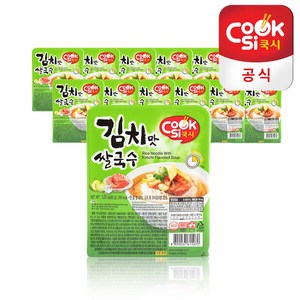 쿡시 쌀국수 한스코리아공식 김치맛 1BOX, 12개, 92g