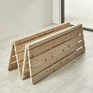 4단 소나무 통원목 침대 매트리스 접이식 깔판 침대깔판