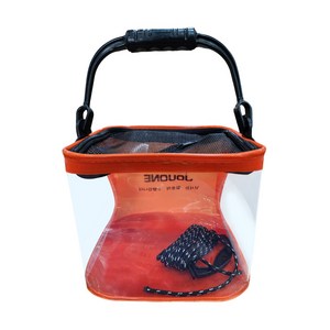 낚시통 접이식 야외 낚시 투명/반투명13L, 반투명