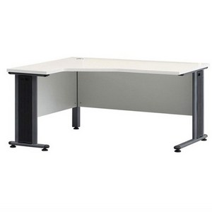 가구뱅크 (좌측형) L퍼즐 웨이브 사무실책상 가구 사무용 책상 1400 1600 1800 ㄱ자 L형 컴퓨터 학생책상 조립식, 화이트:W1600*D1200*H720