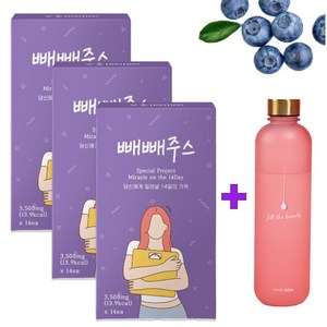 빼빼주스 분말 클렌즈주스 해독 디톡스 체지방분해 쥬스, 49g, 3개
