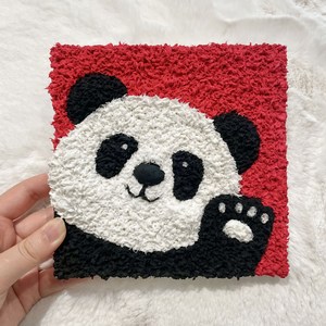 [하비코] 펄프클레이 판다 액자 1인용 4인용 DIY 친환경 공예 펄프 아트