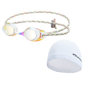 피닉스 노패킹 미러수경 PR-201M FB + 스판수모 SET, 클리어