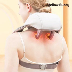 멜로우버디 목 어깨 마사지기 안마기 승모근 견갑골 등 핸즈프리 무선, 목어깨마사지기