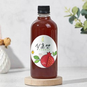 스윗쿡 식초앤 천연 자연 발효 석류식초 100% 무첨가, 1개, 500ml