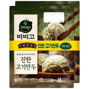 (냉동)비비고 수제(진한)고기만두400gx4개, 400g, 4개