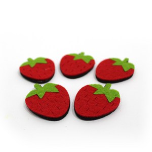 펠트 꾸미기 딸기 60개