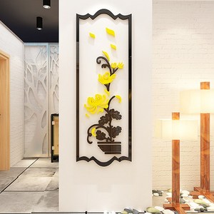 아크릴 스티커 3D 입체 포인트 시트지 벽장식 카페 집꾸미기 인테리어 세계지도외 28종, 11-1_매난국죽(국화)특대형