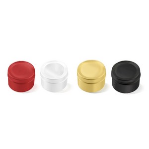 모든유통 50ml 알루미늄 틴케이스 크림 용기, 화이트, 1개