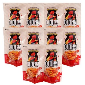 야마떡 즉석 국물 매운 떡볶이 10팩, 480g, 10개