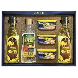 롯데 행복한 NH1호 선물세트 쇼핑백포함 런천미트, 1개