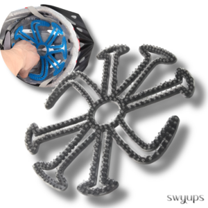 스윕스 최선형 헬멧 쿨링 통풍 땀배출 이너패드 3개 1set, 블랙