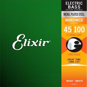 Elixir 엘릭서 나노웹 베이스 기타줄 45 100 105 4현 5현 (게이지선택), 니켈 4현 45-100[14052]