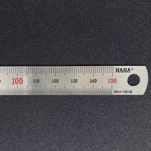 정품 하라 15cm 스텐자 철자 철직자 스틸자 반영구 쇠자, 1개