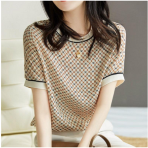 [바니드] [G7286] 비비아T 여성 라운드 반팔 티셔츠 6109 예쁜여성옷