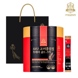 고려홍삼중앙회 6년근 고려홍삼정 투데이 골드 스틱 10ml x 100포 고급 쇼핑백 증정, 단품, 단품