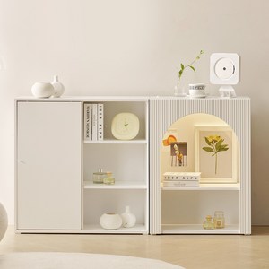 스르륵 800오픈 E0목재 3단 슬라이딩 미닫이 슬림 거실장 서랍장 옷수납장, 스르륵_800오픈_화이트