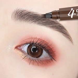 대동상사 워터방수 4중 브러쉬 타투 내추럴 브라운 아이브로우 틴트 펜슬 H101, 02 짙은 브라운, 1개