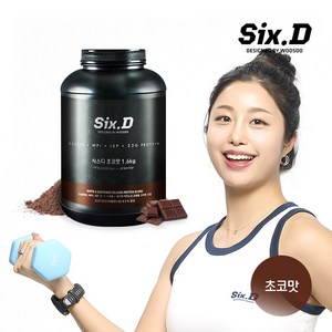 식스디 초코맛 1.6kg 린매스업 프로틴 복합단백질 헬스보충제 단백질파우더, 1개