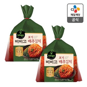 [비비고] (CJ제일제당) 포기 배추김치 10KG (5KG*2), 5kg, 2개