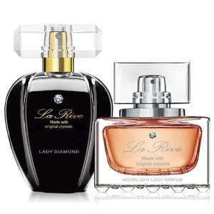[1+1] 라리브 오리지널 크리스탈 오 드 퍼퓸 (택 75ml*2), 레이디 다이아몬드 75ml, 문라이트 75ml, 1세트, 75ml