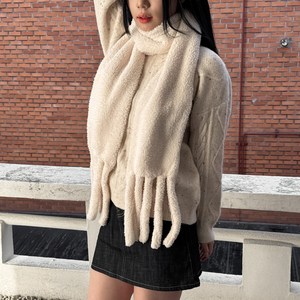 블루씨티 레게 뽀글이 양털 롱 겨울 머플러 목도리