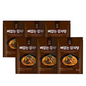 [온작]뼈없는 감자탕 900g 4팩, 6개