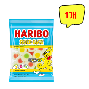 하리보 계란프라이 모양 젤리, 1개, 80g