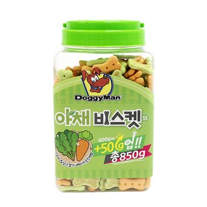 도기맨 강아지 간식 비스켓, 야채, 850g, 6개