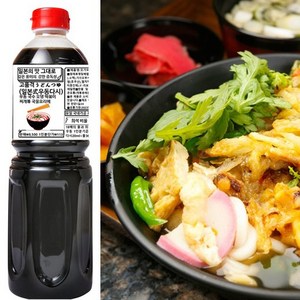 일본식 우동 국수 다시(국산가쓰오)집에서도 그 맛을 만능간장 샤브샤브 육수 국물소스 쯔유 오뎅1.8kg, 1.8kg, 1개