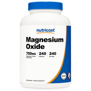 뉴트리코스트 마그네슘 옥사이드 750mg 캡슐 글루텐 프리 240정 1개, 단품