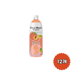 모구모구 복숭아맛 음료, 12개, 1L