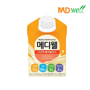 메디웰 고단백 활력플러스 체험팩 환자식 환자영양식, 200ml, 3개