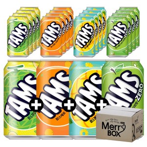 탐스제로 4종 혼합세트 355ml x 24캔 멜론/복숭아/오렌지/사과/파인/레몬, 1세트, 05)탐스{멜론6+오렌6+파인6+사과6} 24개