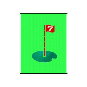 무소음 골프 스윙 타겟, 형광그린