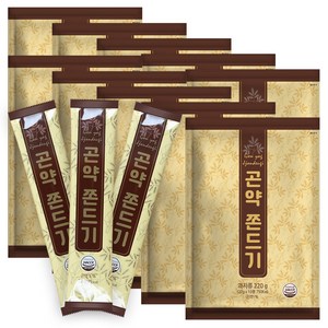 곤약쫀드기 10봉 국내산 곡물 대용량 쫀드기 수담쫀드기 쫀디기 쫀득이, 10개, 220g