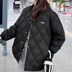 데일로엔 여성 누빔 퀼팅 시보리 패딩 자켓