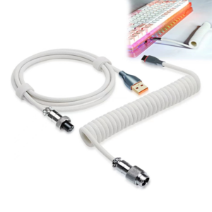 핫츠 c타입 키보드 항공케이블 USB, 클린화이트, 180cm, 1개