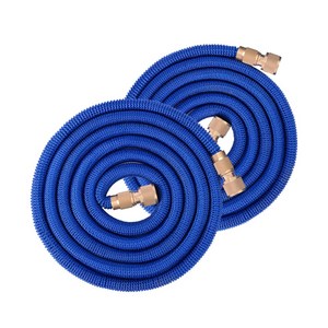 고압분사용 멀티 물 호스 세차 물청소 파랑 연결호스 스프레이 일반수전 호환 분사기, 블루, 5~15.5m, 1개